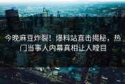 今晚麻豆炸裂！爆料站直击揭秘，热门当事人内幕真相让人瞠目