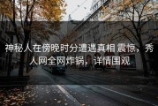 神秘人在傍晚时分遭遇真相 震惊，秀人网全网炸锅，详情围观