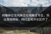 网曝麻豆官网麻豆在线麻豆专区，热议真相揭秘，网红丑闻评论区炸了